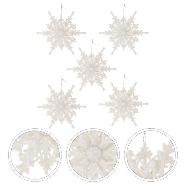 

christmas decorations 5pcs snowflake design hanging decoration home pendant decor