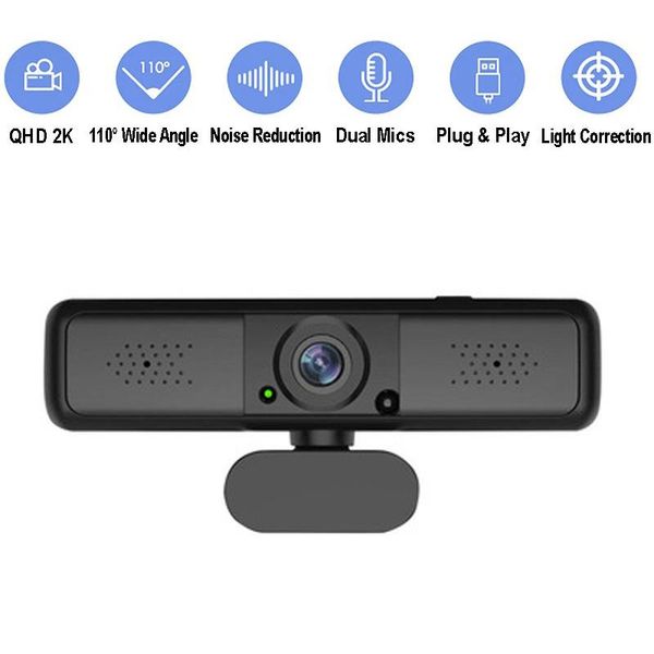 

webcams usb web camera 4 million pixels qhd pc 2k webcam autofocus lapdeskfor office meeting home with mic hd 1080p cam