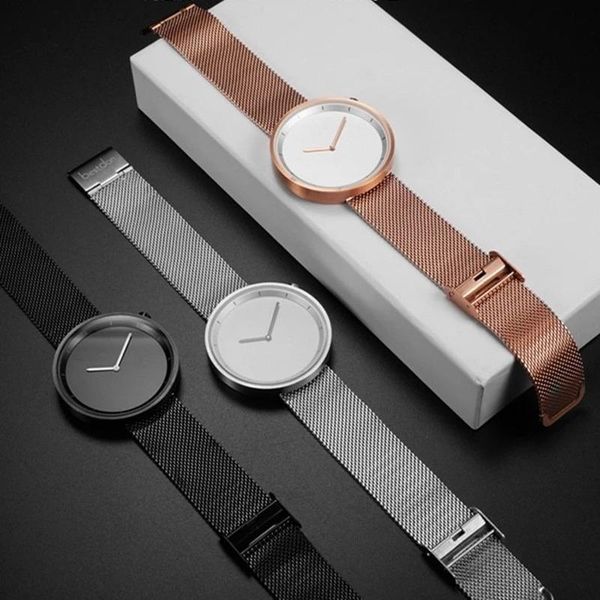 

wristwatches watch couple oem luxury men fashion minimalist women watches, Slivery;brown
