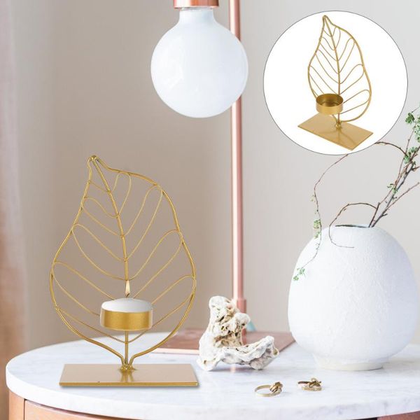 

candle holders 2pcs creative leaf shaped holder retro home candlestick