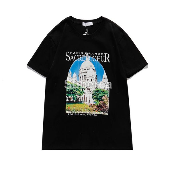 

2021 high qaulity summer designers tees t shirts fashion short sleeves tee comfortable men women t shirt printing paris t-shirts ba23, White;black