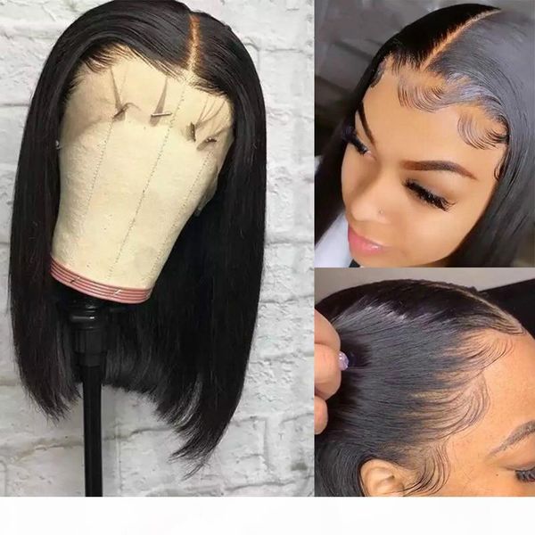 

bob lace front wig short lace front human hair wigs closure wig human hair wigs glueless full lace human hair wig, Black;brown