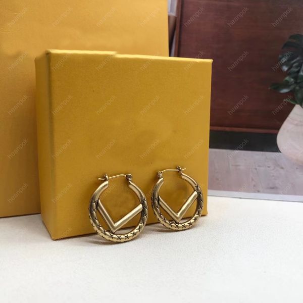 

gold hoop earrings designer stud hoops earrings for lady women party wedding lover heanpok jewelry luxury f earring box 925 silver 22011105r