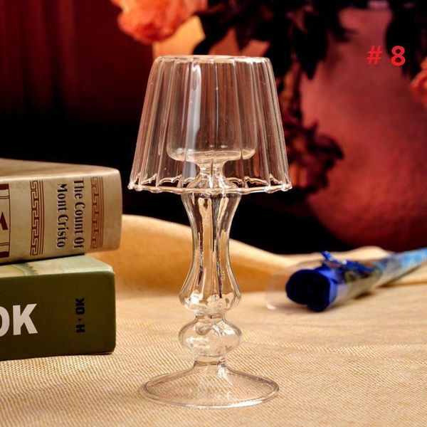 

candle holders 1pc crystal style glass light holder decoration quality