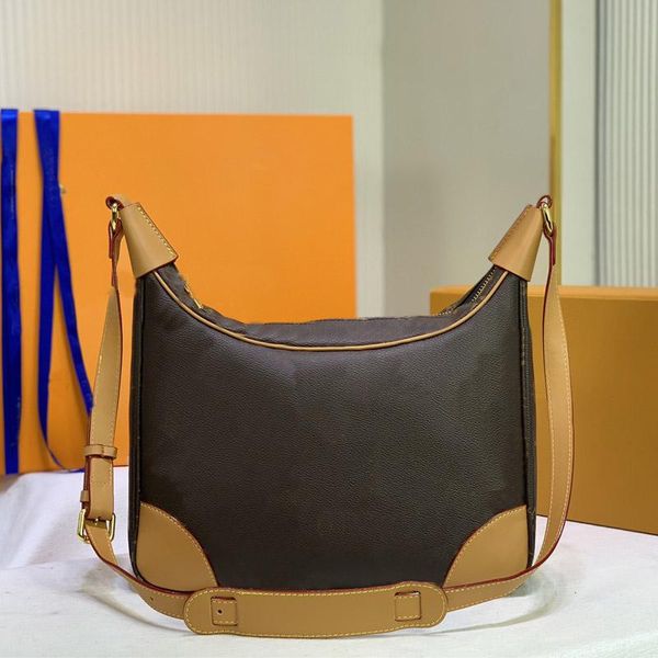 

vintage crossbody bag classic old flower shoulder handbag croissant letter prints messenger bags ladies restor package high-capacity, Black;red