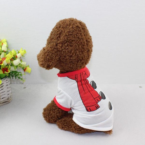 

dog apparel christmas pet clothes t-shirt for dogs soft puppy decoration costume shirt