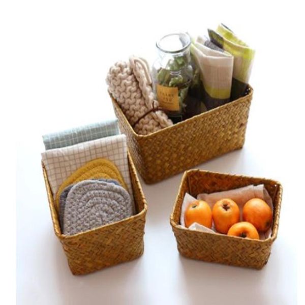 

storage baskets basket rectangle container for eggs bread fruit cosmetics sundries organizer home deskdecortion