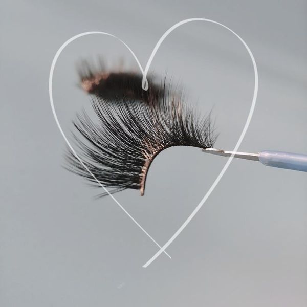 

false eyelashes custom made wholesale own brand 3d mink lashes samples invisible band