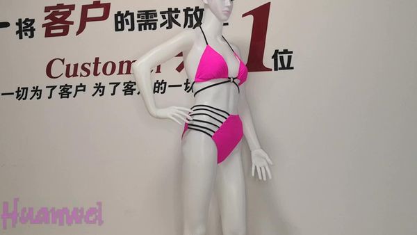 

women's swimwear accept oem fashion pure colour bikini ruffle swimsuit women tie bandage two piece, White;black