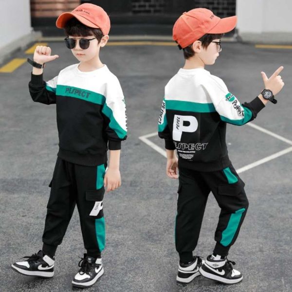 

western boys' style spring suit, net red fashionable two piece suit, White