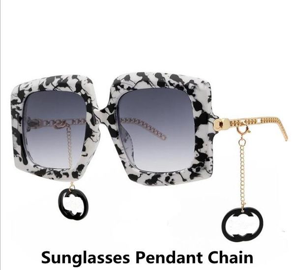 

wholesale luxury glasses chain designed fashion letters sunglasses accessories plank pendant with silica-gel loop for wome sun glasses decor