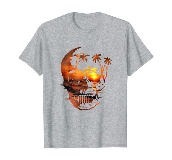 

funny skull jeep lover for men women birthday gift t-shirt, White;black