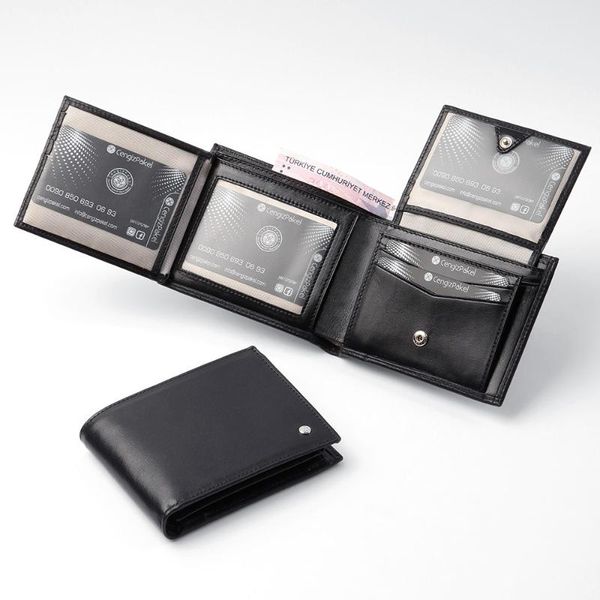 

mens genuine leather wallets men wallet credit business card holders vintage black leather wallet purses black, Red;black