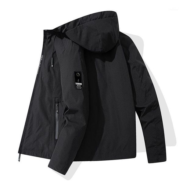 

men's jackets windbreaker waterproof military hooded water proof wind breaker casual coat male clothing 2021 spring men, Black;brown