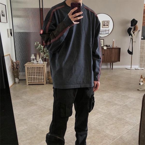 

men's t-shirts 20ss 1:1 version c.e cavempt long sleeve tee men women couple cotton t shirt high street hip hop casual oversize t-shirt, White;black