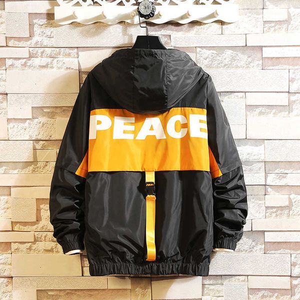 

men's jackets fashion spring autumn sportwear hooded windbreaker outdoor bomber jacket for men streetwear og5b biz4 cd55, Black;brown