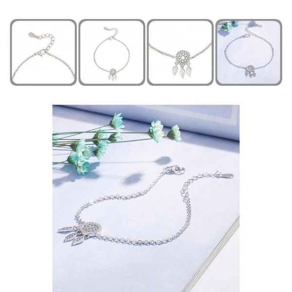 

bangle anti-rust polishing women adjustable dreamcatcher bracelet for outdoor, Black