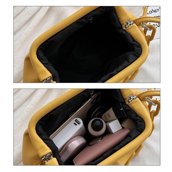 

women simple dumplings messenger bag designer retro 2020 new fashion cloud female crossbody shoulder bag tide handbag clutch bag