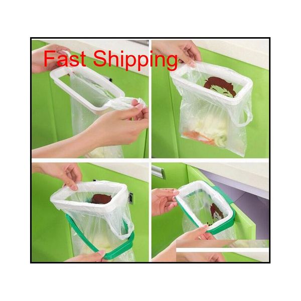 

10pcs/lot garbage bag storage holder rack kitchen cupboard cabinet door hanging garbage rubbish bag storage rac jllglt comb2010