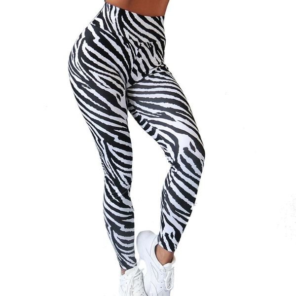 

women's jumpsuits & rompers 2021 high waist breathable fitness running pants energy seamless bodysuit leggings zebra 0327, Black;white