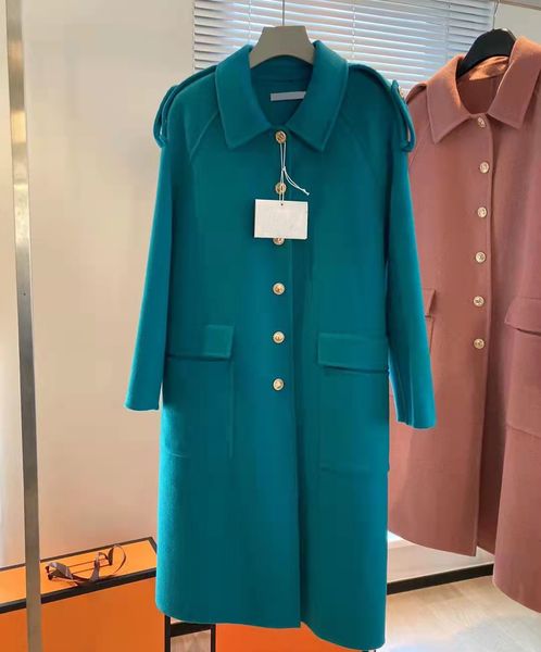 

extended ladies cashmere coat design brand women's wool & blends, Black