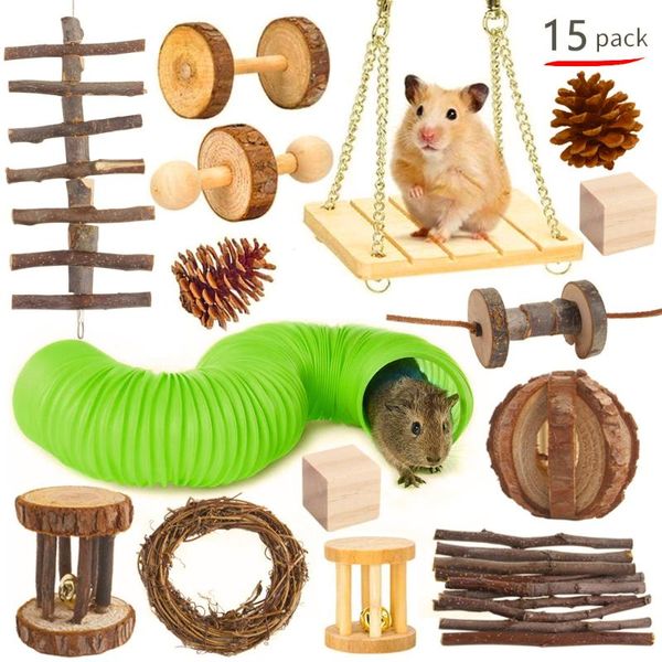 

small animal supplies hamster toy set,,guinea pig,parrot play molar wooden product set,pipe set for bird,small pet