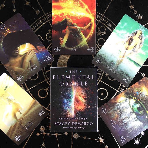 

the elemental oracles deck divination card board game fot tarot cards for beginners with pdf guidebook