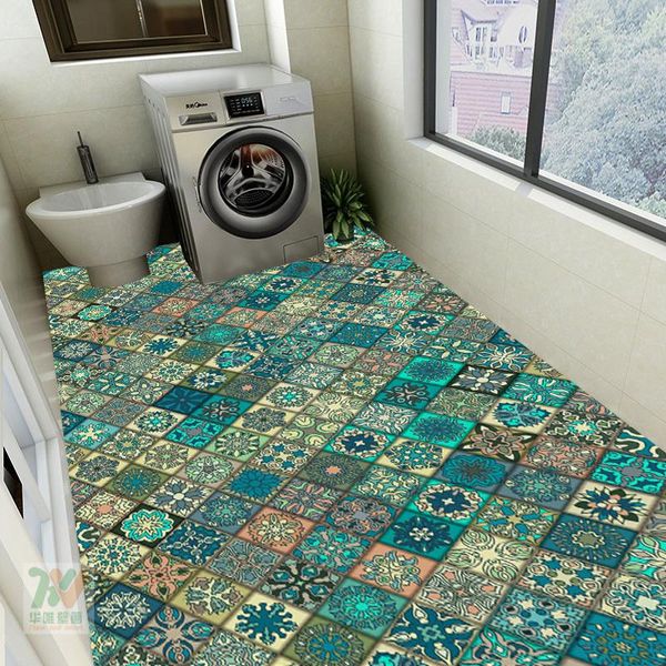 

window stickers tile oil proof sticker decorative films pvc plane wall creative waterproof pegatinas pared home decor bd50df