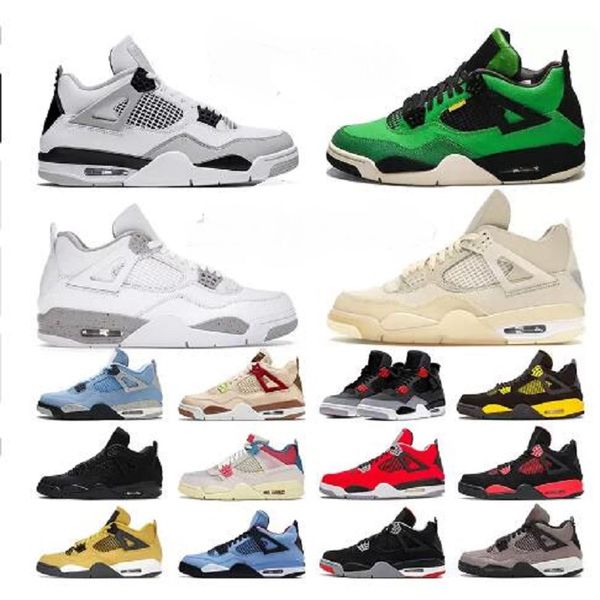 

4s 4 mens basketball shoes 3 bred unc white cement rasta raptors white sail es varsity royal sneakers brazil sportsking