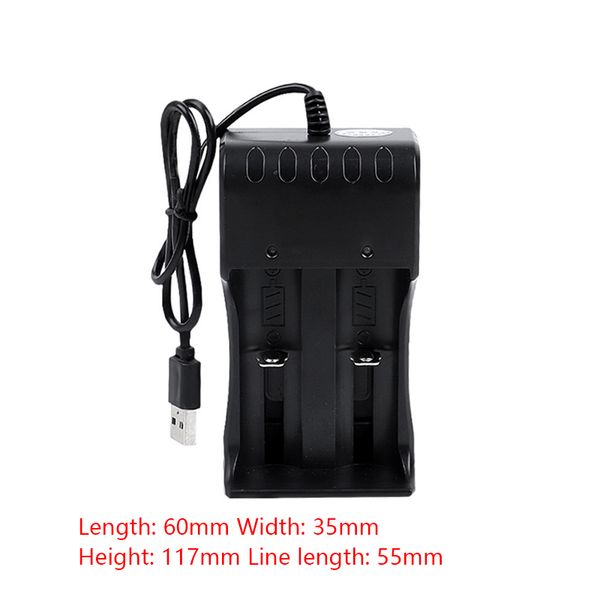 

battery charger usb rechargeable 10440 14500 18500 18650 3.7v dual-slot lithium