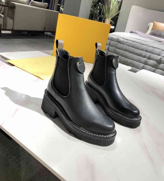 

luxury louises boots designer women winter sock boot chain leather letter shoes flat mid high heel vutto dt9, Black