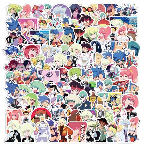 

car sticker 10/50/100pcs cool anime sticker promare for lapskateboard luggage car motorcycle bike guitar kids vinyl sticker bomb decals