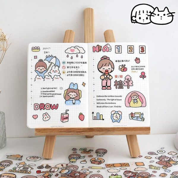 

gift wrap 20pcs stationery stickers pet kawaii butter cartoon scrapbooking notebook journal lapdecorative