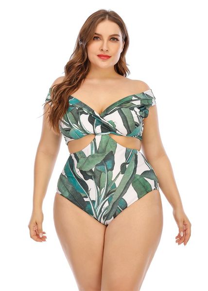 

one-piece suits plus size 5xl one piece swimsuit women 2021 v neck swimwear female print swimming bathing beachwear large