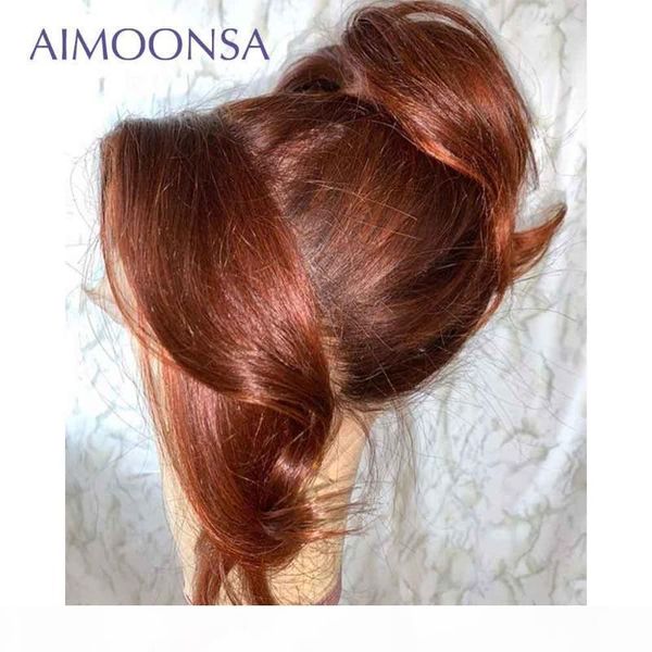 

orange wig natural hairline pre plucked bleached knots wigs human hair body wave deep t side part lace front wig ginger remy 150, Black;brown
