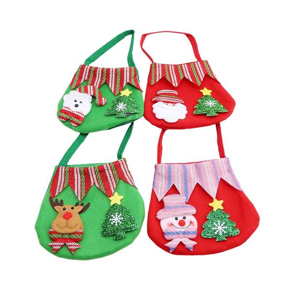 

christmas decorations 1pc candy bags holder pockets handbag gift xmas home decoration ornament supplies gif