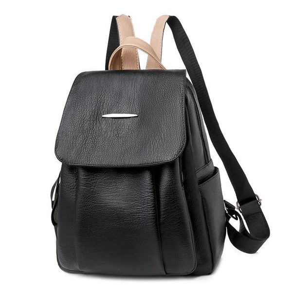 

backpack for women 2021 fashionable and versatile korean women's large capacity soft leather travel bag