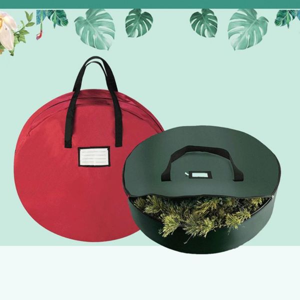 

outdoor bags christmas wreath storage bag 600d oxford strong carry handle zipper as a gift for family decorations