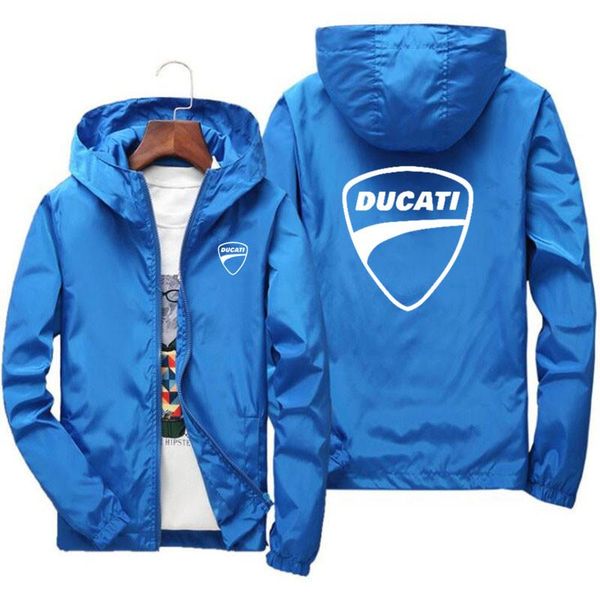 

men's hoodies & sweatshirts ducati car fashion hoodie 2021 casual women's sun protection zipper sweatshirt summer essential, Black