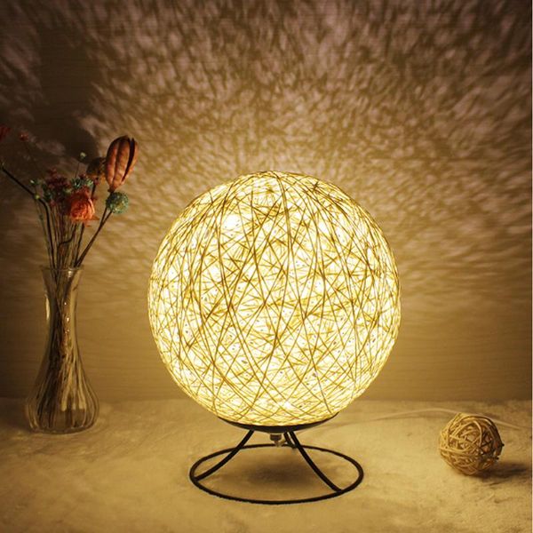 

modern minimalist led desk lamp creative wicker table lamp reading desk lights bedside office lights modern led table