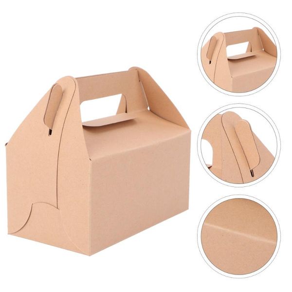 

12pcs baking dessert boxes portable cake biscuits boxes organizers (as shown)