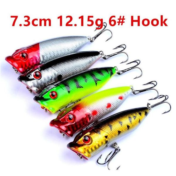 

mixed 5 color 3.8-21.2g plastic hard baits & lures 10/8/6/4# hook fishing hooks fishhooks artificial bait pes jllgic sport777