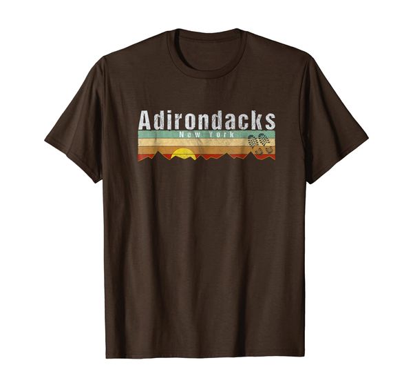 

adirondacks t-shirt- vintage adirondacks hiking tee gift, White;black