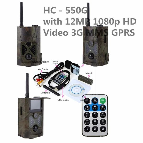 

outdoor hc - 550g infrared digital trail waterproof housing case us plug hunting camera 12mp four languages hunting camera