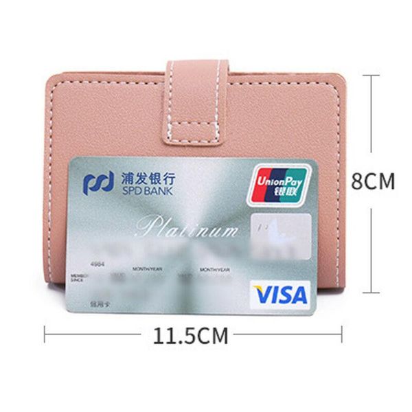 

card holders mens women's 26 cards slim pu leather id holder pasjeshouder porte carte, Brown;gray