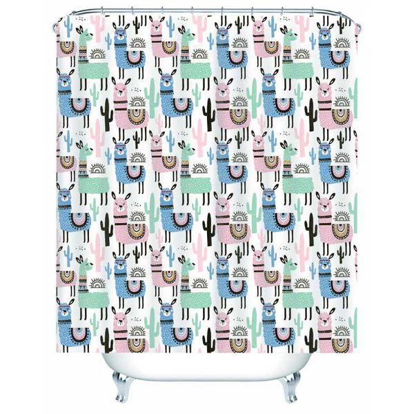 

shower curtains modern beautiful pattern curtain the animal printing for kids bath decor cartoon bathroom
