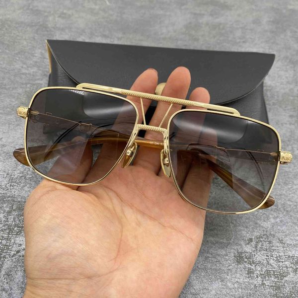 

crosin new men's metal double beam square toad silver sun driver's glasses, White;black