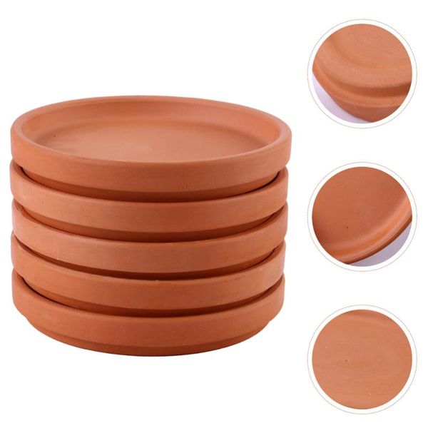

planters & pots 5pcs round flowerpot tray plant container waterproof pot saucers