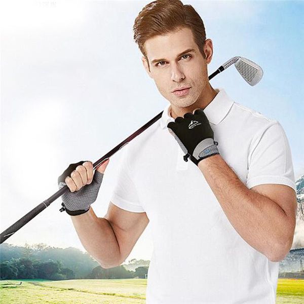 

cycling gloves anti slip uv breathable bicycle half finger men women short sports accessories, Black