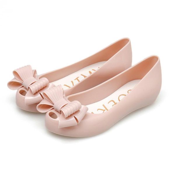 

waterproof jell shoes women summer sandals bow wedges shoes casual female 2021 new slip on pvc plastic sandals wedges, Black